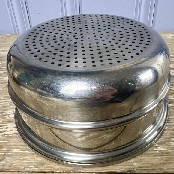 Vintage Saladmaster Stainless Steel Steamer Strainer Insert Pan Made In USA 8” - Picture 10 of 16